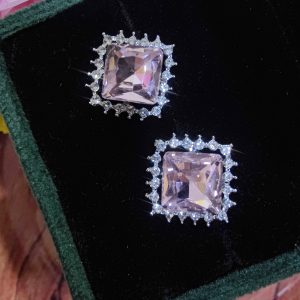 Unique 2 in 1 Style Korean Studs Come Drop Earrings