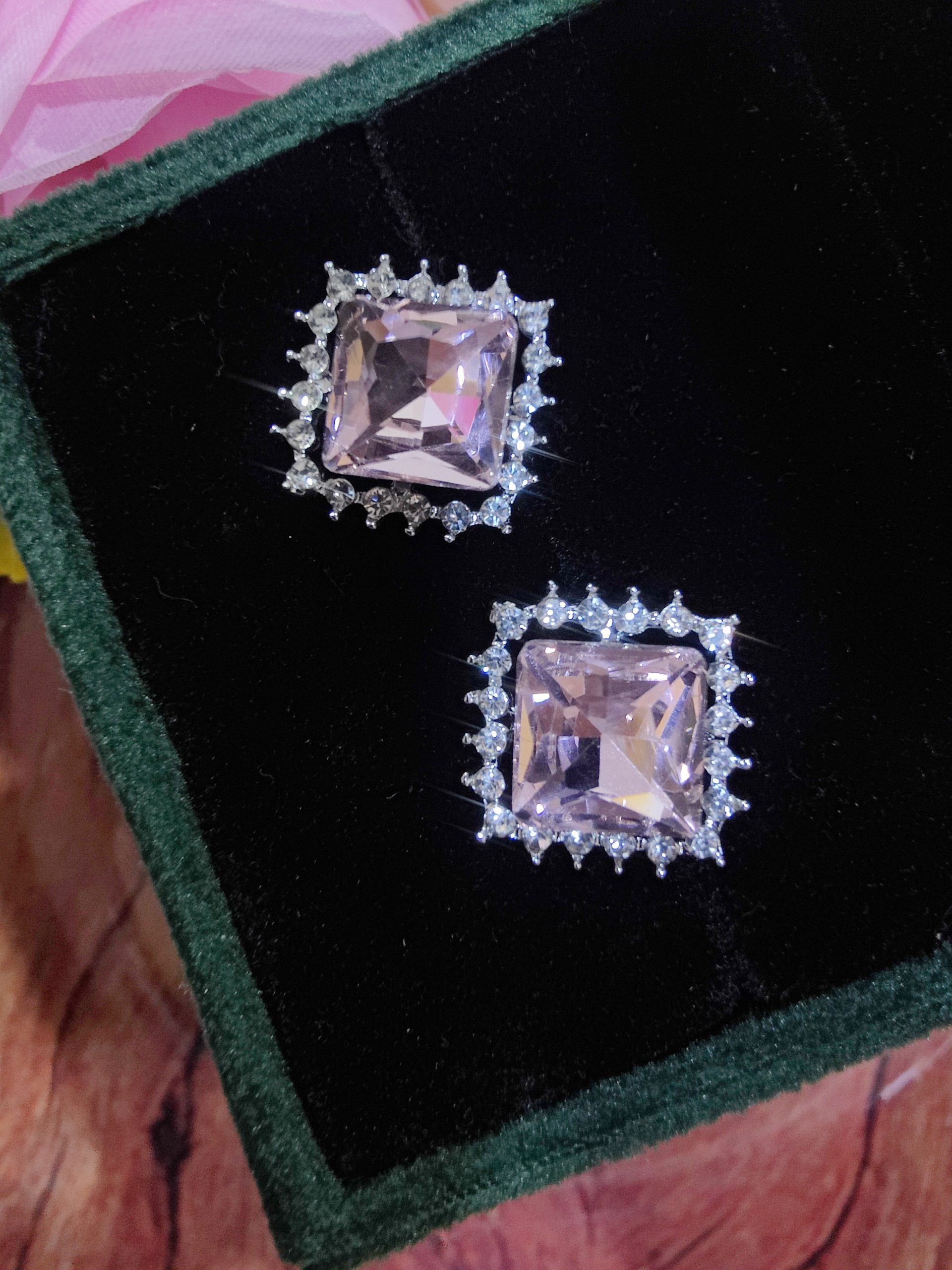 Unique 2 in 1 Style Korean Studs Come Drop Earrings