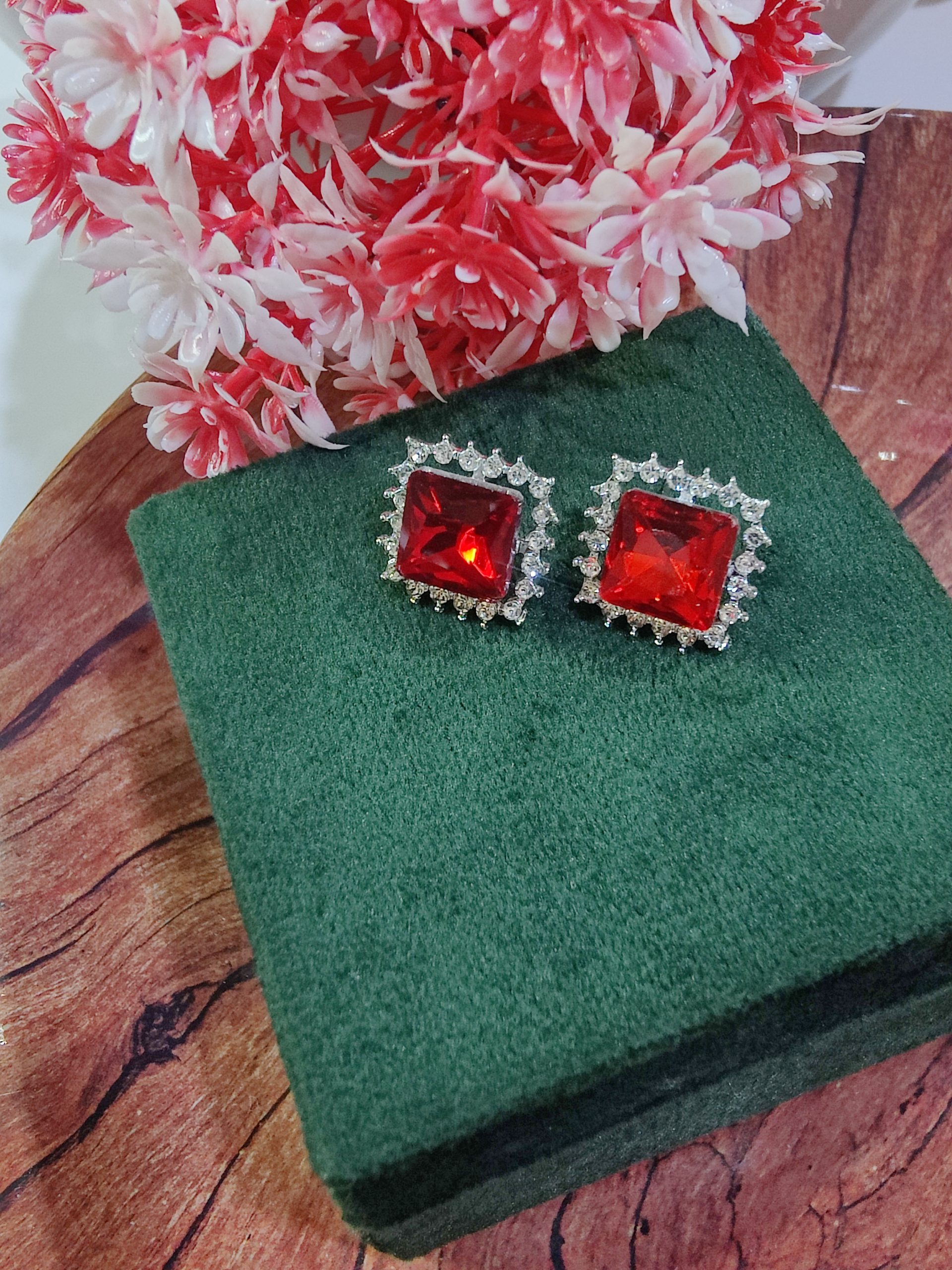 Unique 2 in 1 Style Korean Studs Come Drop Earrings - Image 5