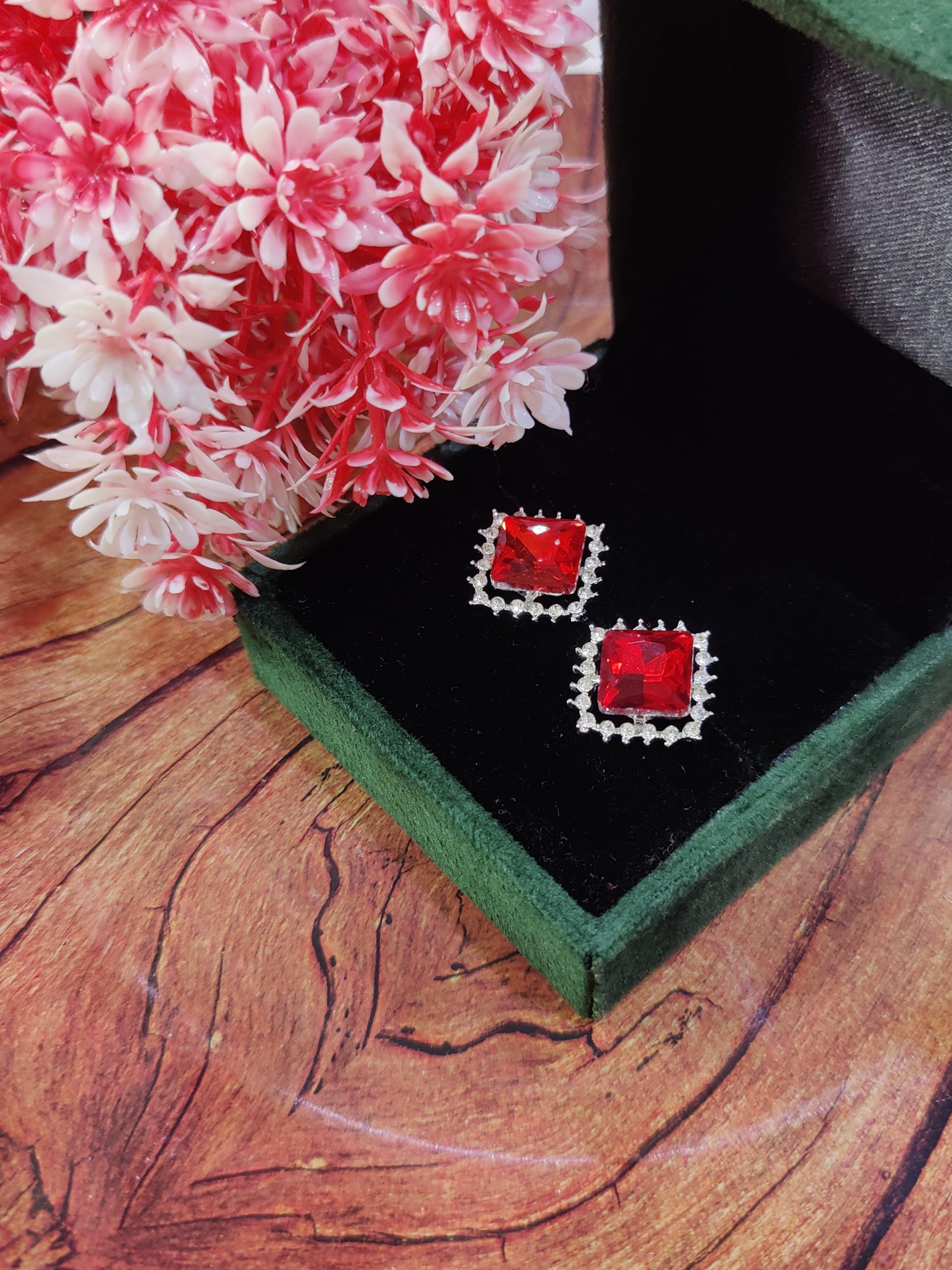 Unique 2 in 1 Style Korean Studs Come Drop Earrings - Image 6