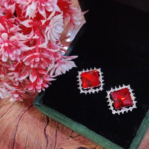 Unique 2 in 1 Style Korean Studs Come Drop Earrings