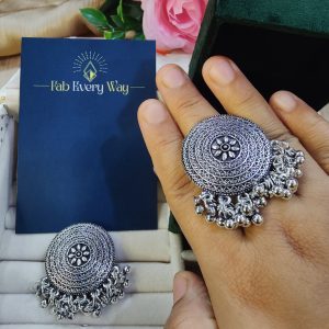 Latest  Designer Silver Oxidised Finger Rings for Women | Minimal, Western & Party Wear Rings